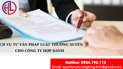 ​Dịch vụ tư vấn pháp luật thường xuyên cho công ty hợp danh